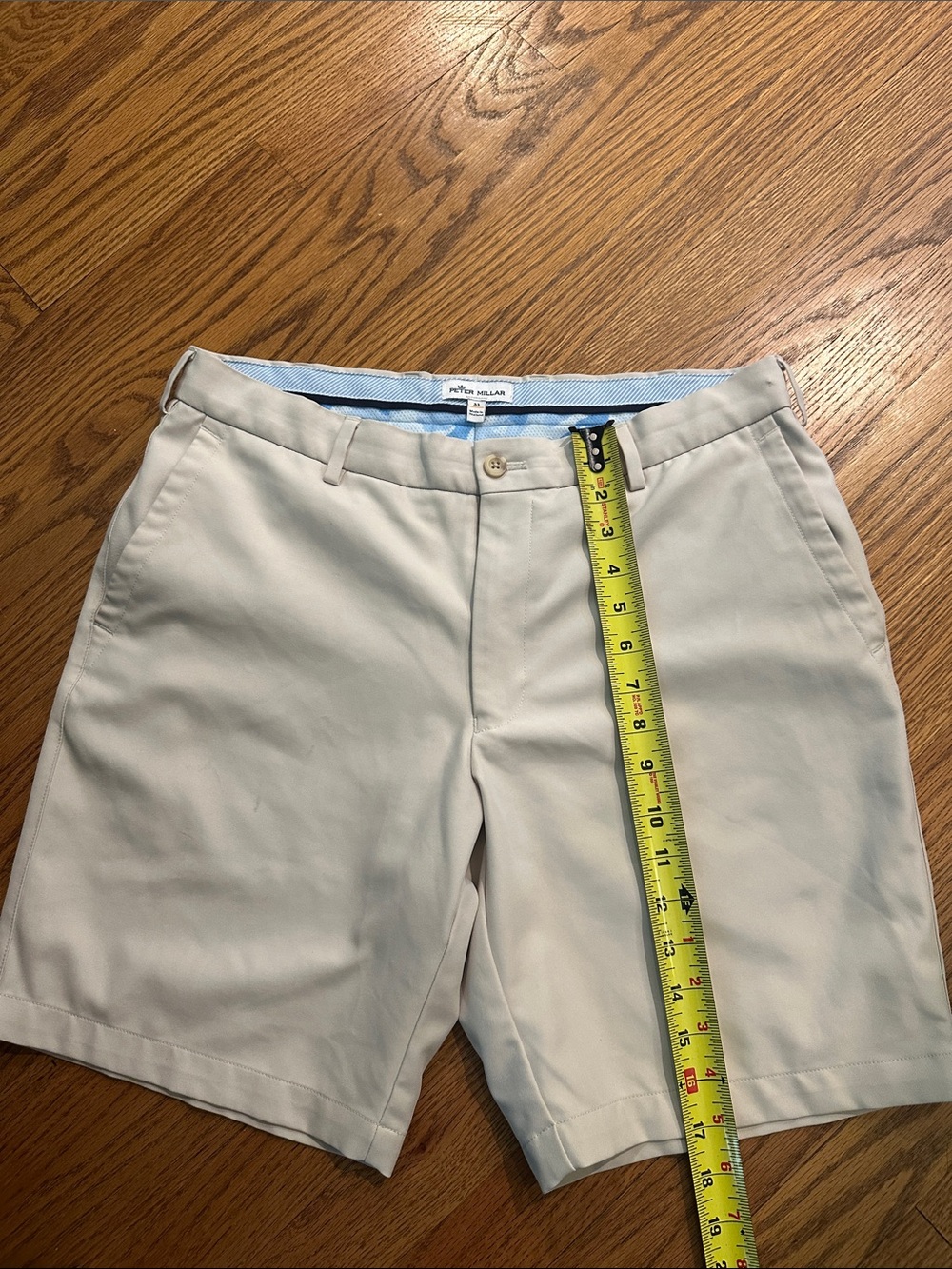 Peter Millar Crown Sport Performance Golf Shorts Gray Size 33